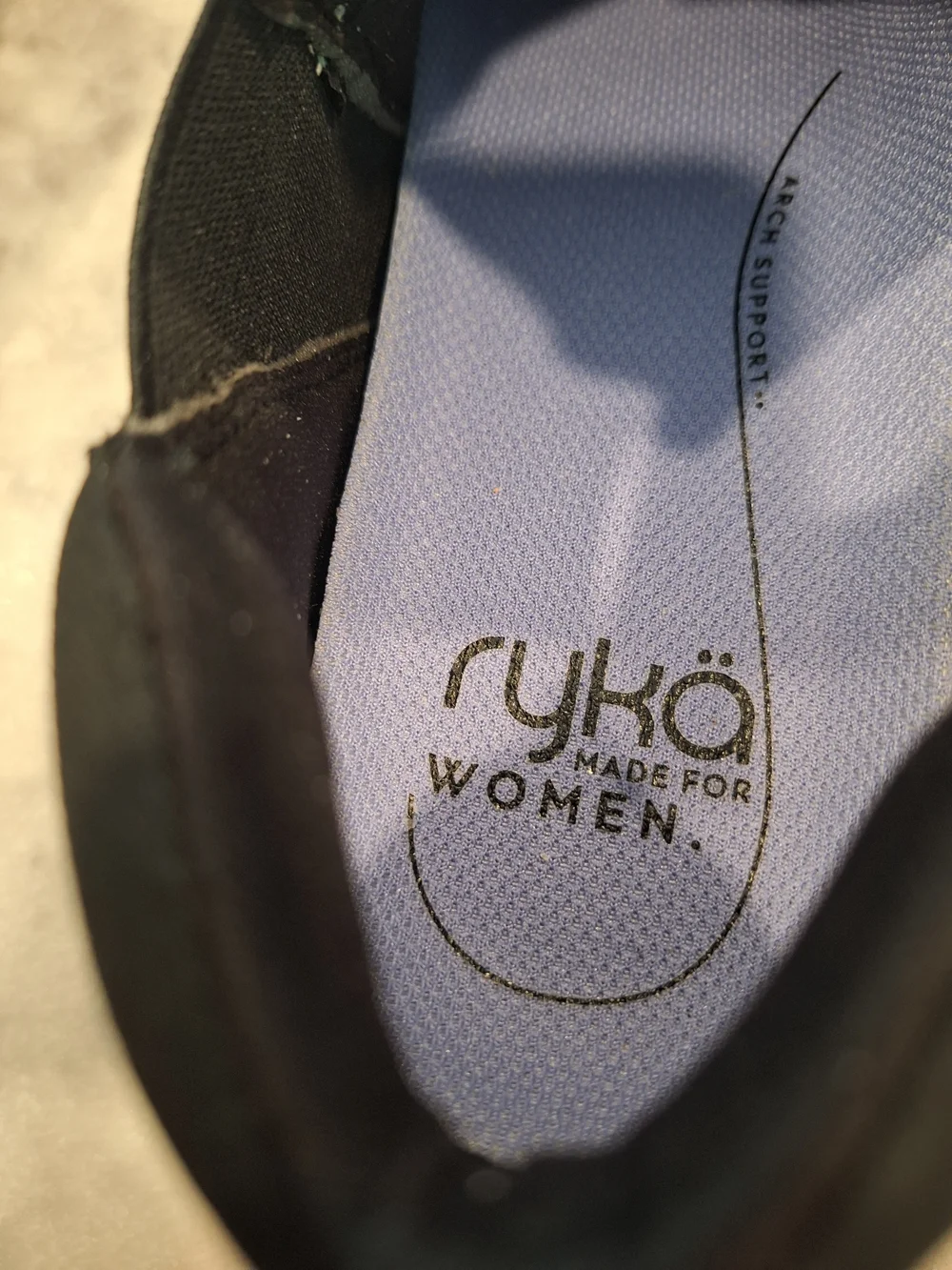 Ryka 12M Quilted Slip-On Loafers - Black with White Sole